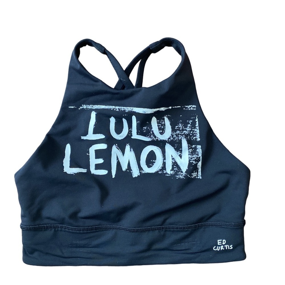 Lululemon Size 6 Energy High-Neck Longline Bra Ed Curtis Medium Support